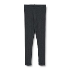 Wheat wool/Silk leggings Agi - Navy